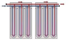 Connection of a collector array